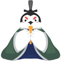 ひな祭りのお内裏様なライチョウさんスタンプです